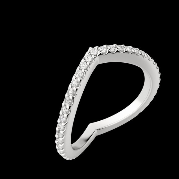 Demi Accented Wedding Band - Picture 3 of 9